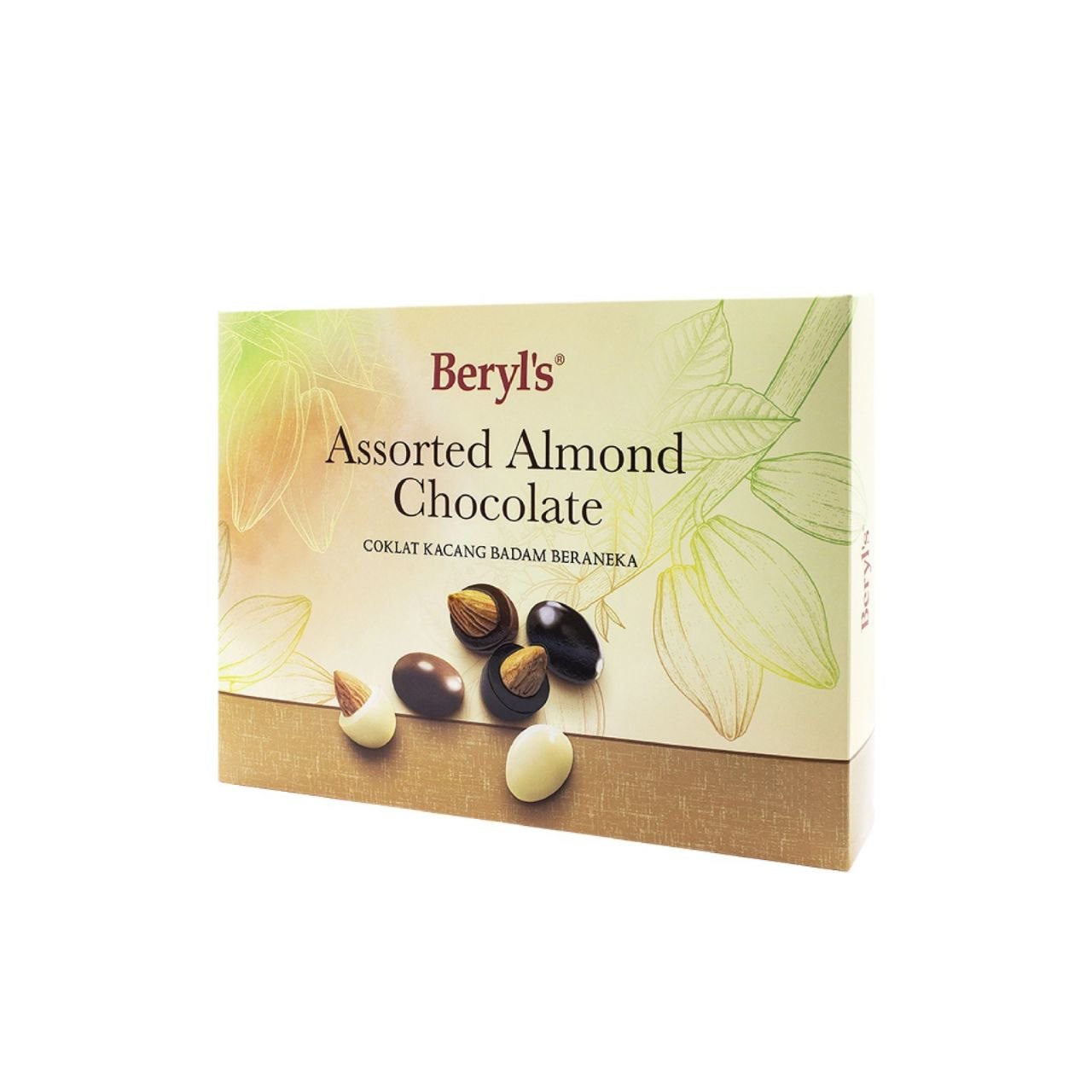 Beryl's Assorted Almond White, Milk, Dark Chocolate 150g